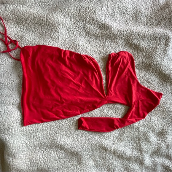 One Shoulder Sleeveless Cutout Ruched Bodycon Mini Club Dress - Picture 3 of 5